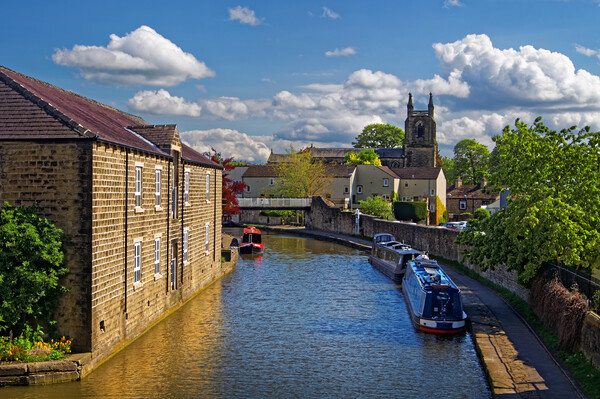 Leeds & Liverpool Canal at Skipton Picture Board by Darren Galpin