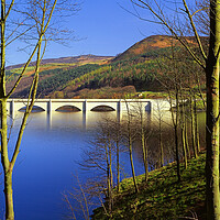 Buy canvas prints of Ladybower and Ashopton Viaduct by Darren Galpin