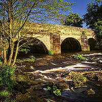 Buy canvas prints of  Leadmill Bridge and River Derwent by Darren Galpin