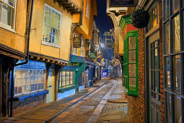 The Shambles at Night Picture Board by Darren Galpin