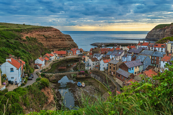 Staithes up High Picture Board by Darren Ball