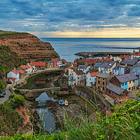 Buy canvas prints of Staithes up High by Darren Ball