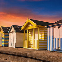 Buy canvas prints of Beach Huts by Darren Ball