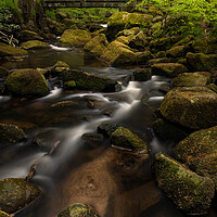 Buy canvas prints of Bridge Over Burbage Brook by Darren Ball