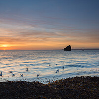 Buy canvas prints of thurlestone rock sunset by kevin murch