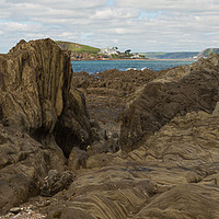 Buy canvas prints of bantham rocks by kevin murch