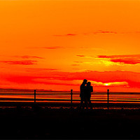 Buy canvas prints of romance in the sunset by lol whittingham
