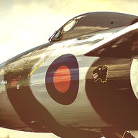 Buy canvas prints of The Mighty Avro Vulcan XH558 by Michael McNeil