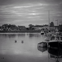 Buy canvas prints of A grey day in Dungarvan by Barry Foote