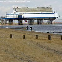 Buy canvas prints of Cleethorpes Beach Pier by paul jenkinson