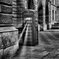 Buy canvas prints of The London Telephone Box . by paul jenkinson