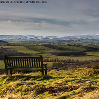 Buy canvas prints of Bench with a view. by Mark Aynsley