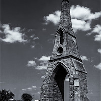 Buy canvas prints of Cemetary spire. by Mark Aynsley