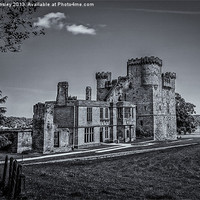 Buy canvas prints of Belsay castle. by Mark Aynsley