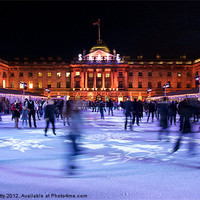 Buy canvas prints of Somerset House Skating by paul petty