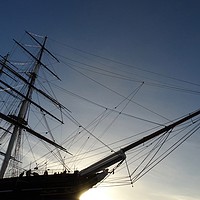 Buy canvas prints of                                Cutty Sark,  Greenw by paul petty