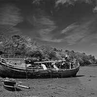 Buy canvas prints of Old Wooden Boat by Shaun Cope