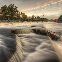 Buy canvas prints of Boulters Weir Maidenhead by Mick Vogel