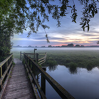 Buy canvas prints of The Bridge To Widbrook Common by Mick Vogel