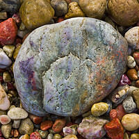Buy canvas prints of Pebbles On A Welsh Beach by Mick Vogel