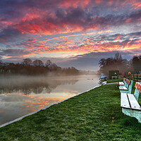 Buy canvas prints of River Thames at Cookham by Mick Vogel