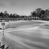 Buy canvas prints of Boulters Weir at Maidenhead by Mick Vogel