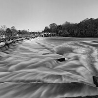 Buy canvas prints of Boulters Weir by Mick Vogel