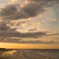 Buy canvas prints of Seahouses Sunset by Tracey Whitefoot
