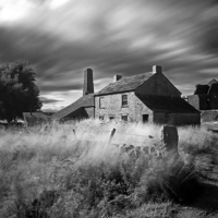 Buy canvas prints of Spooky Magpie Mine by Tracey Whitefoot