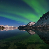 Buy canvas prints of Aurora Reflections by Tracey Whitefoot