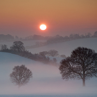 Buy canvas prints of Winter Sunrise by Tracey Whitefoot