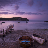 Buy canvas prints of Sunrise at Lulworth Cove by Tracey Whitefoot