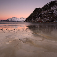 Buy canvas prints of Frozen Grotfjord  by Tracey Whitefoot