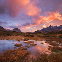 Buy canvas prints of Sligachan Fire  by Tracey Whitefoot