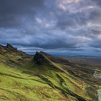 Buy canvas prints of Moody Morning at the Quiraing by Tracey Whitefoot