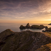 Buy canvas prints of Sunset at Kynance Cove by Tracey Whitefoot