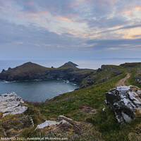 Buy canvas prints of Sunrise over the Rumps on the North Cornish Coast of Cornwall by CHRIS BARNARD