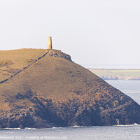 Buy canvas prints of Stepper Point North Cornwall by CHRIS BARNARD