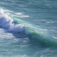 Buy canvas prints of Waves off The Lizard Coast by CHRIS BARNARD