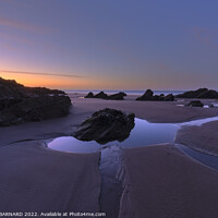 Buy canvas prints of Sunrise at Tregantle Beach by CHRIS BARNARD