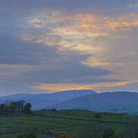 Buy canvas prints of Sunset in the Lake District by CHRIS BARNARD