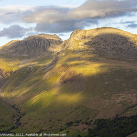 Buy canvas prints of The Scafells Lake District by CHRIS BARNARD