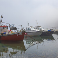 Buy canvas prints of Boats In The Mist by CHRIS BARNARD