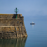 Buy canvas prints of Clovelly Harbour Wall by CHRIS BARNARD