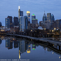 Buy canvas prints of Philadelphia Skyline At Night by CHRIS BARNARD