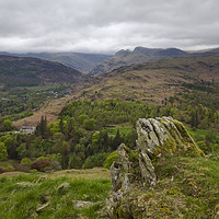 Buy canvas prints of Elterwater View by CHRIS BARNARD