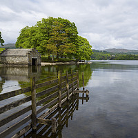 Buy canvas prints of Windermere Boathouse by CHRIS BARNARD