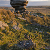 Buy canvas prints of The Cheesewring Stones by CHRIS BARNARD
