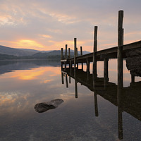 Buy canvas prints of Derwent Water Sunset by CHRIS BARNARD