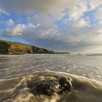 Buy canvas prints of The Tide Rushes In by CHRIS BARNARD